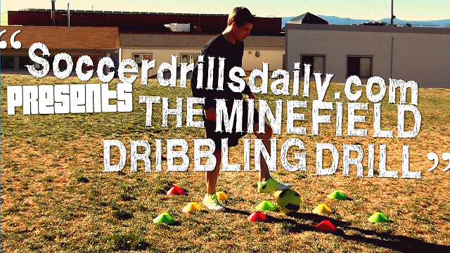 Soccer Minefield Dribbling Drill