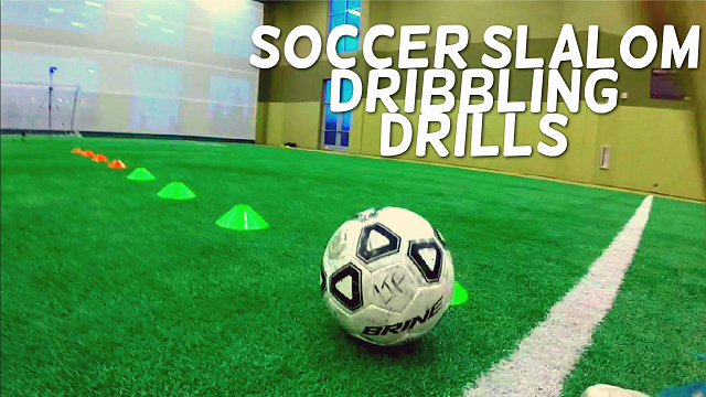 Soccer Slalom Dribbling Drills