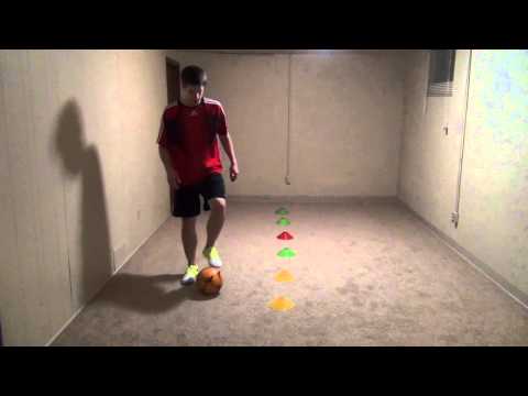 New Free Soccer Dribbling Drill – Inside Inside Slalom