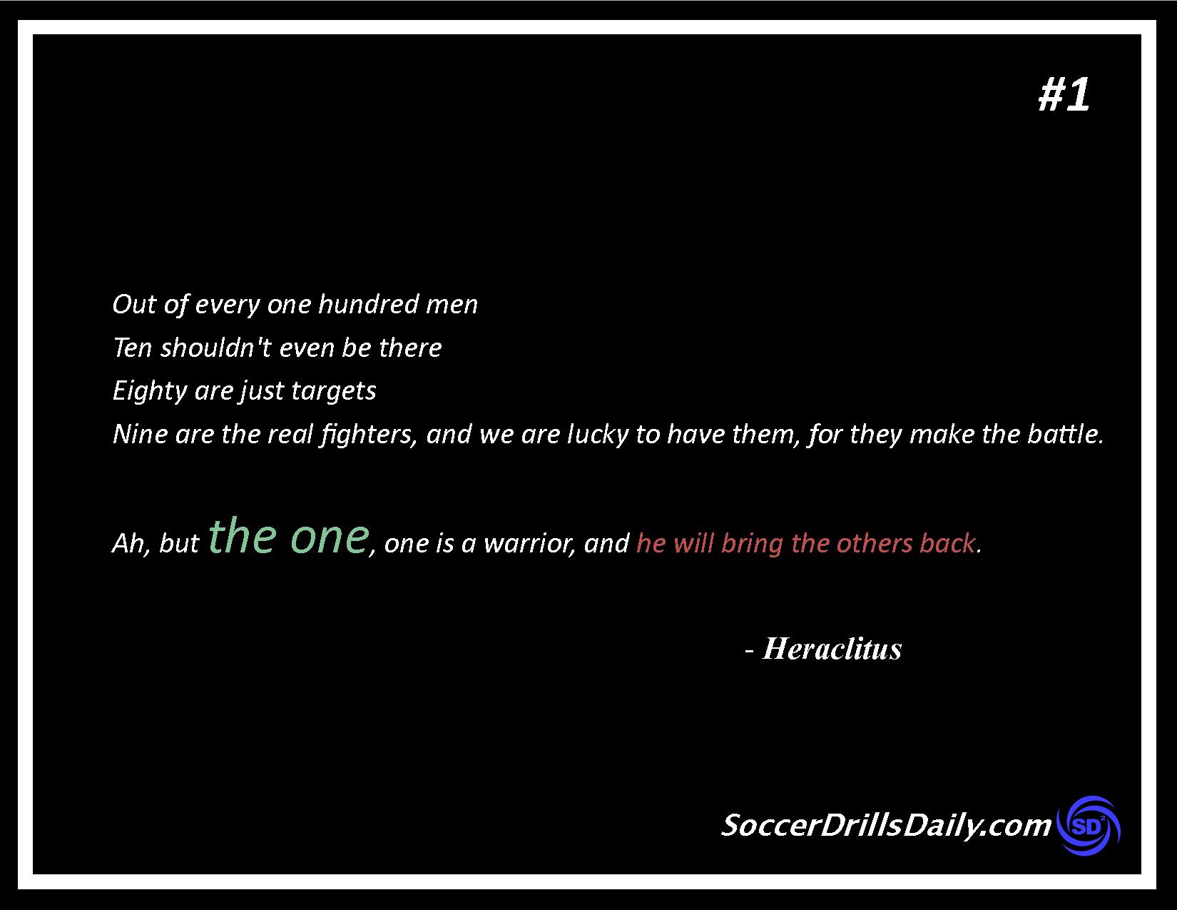 Soccer Motivation #1 – Be the One